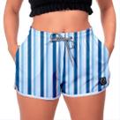 Shorts Premium Verticais Tons Azuis W2 (feminino)