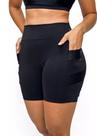 Shorts Preto Cirre com Bolso Diagonal