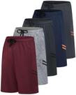 Shorts Real Essentials Kit com 5 Unidades 23 cm Dry-Fit com Bolsos Tamanho L