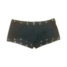 Shorts Retro Y2K Com Design De Corte Hip-Hop E Rivets, Moda Punk, Hot Pants, Emo Grunge