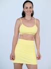 Shorts Saia Com Recortes Amarelo Lia Shorts Saia Com Recortes Amarelo Lia