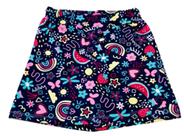 Shorts Saia Infantil Menina Cotton Estampado Tam 2 Ao 10