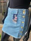 shorts / saia jeans plus size com elastano