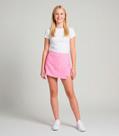 Shorts Saia Juvenil Em Tweed Minty Rosa