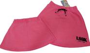 Shorts Saia Neon Infantil Menina Moletino Confort Lessa 8142
