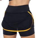 Shorts Saia Para Ginastica Academia Tenis Praia Cintura Alta Suplex Fitness Donna Martins