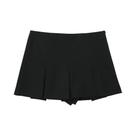 Shorts Saia Plissada De Cintura Alta Para Mulheres, Shorts Casuais Básicos De Cintura Alta Para O