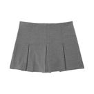 Shorts Saia Plissada De Cintura Alta Para Mulheres, Shorts Casuais Básicos De Cintura Alta Para O