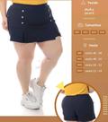 Shorts-saia Plus Size em Jacquard. Shorts-saia Plus Size em Jacquard.