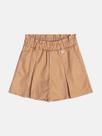Shorts Saia Sarja Com Pregas Pingente Momi