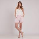 Shorts Sarja de Viscose Barra Italiana Miss Joy 8218 Rosa Claro Tamanho:38Cor:Rosa Shorts Sarja de Viscose Barra Italiana Miss Joy 8218 Rosa Claro Tamanho:38Cor:Rosa