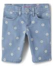 Shorts Skimmer The Children's Place Daisy Print para meninas de 10 anos