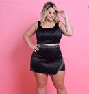 shorts skort franja strass