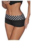 Shorts SweatyRocks Leopard Print Mini Y2K Streetwear, pretos e femininos
