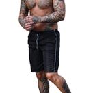 Shorts Tactel Masculino Academia Bolso Cordão Faixa Lateral