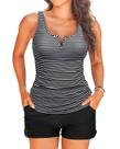 Shorts Tankini Swimwear Talisea de duas peças para controle de barriga