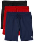 Shorts The Children's Place Boys Athletic Basketball, pacote com 3 Shorts The Children's Place Boys Athletic Basketball, pacote com 3