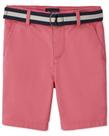 Shorts The Children's Place Boys com cinto em sarja de algodão chino Shorts The Children's Place Boys com cinto em sarja de algodão chino