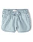 Shorts The Children's Place Denim Tessa Wash para meninas de 6 anos Shorts The Children's Place Denim Tessa Wash para meninas de 6 anos