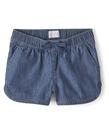 Shorts The Children's Place Jeans Pull on Rose Wash tamanho 12