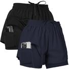 Shorts Ultra Performance Feminino 2 unidades em Nylon com Compressão