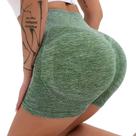 Shorts Verde Empina Bumbum Modela o Corpo com Conforto e Cintura Alta Estilosa Alta Compressão Modelador Sem Costura