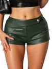 Shorts winkbay de material sintético Low Rise Y2k Party Army Green para mulheres Shorts winkbay de material sintético Low Rise Y2k Party Army Green para mulheres