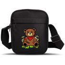 Shoulder Bag Estampa Urso Magnata Bolsa Pequena Transversal Tiracolo Mini Necessaire Unissex
