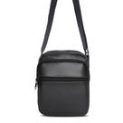 Shoulder Bag Material Sintético Preta Mini Bolsa Transversal Alça Regulável