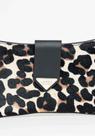 Shoulder Bolsa Bag com Pelo Leopardo Elegante Chique