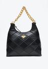 Shoulder couro matelassê preto u 538sh000129