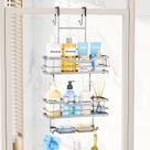 Shower Caddy Consumest 3 camadas sobre a porta com suporte de sabonete