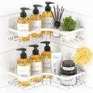 Shower Caddy Sakugi Corner, pacote com 2 unidades, aço inoxidável branco