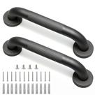 Shower Grab Bar Rackickyer 30 cm, aço inoxidável 304, cinza, pacote com 2 unidades