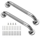 Shower Grab Bar Rackickyer, 30 cm, aço inoxidável 304, pacote com 2