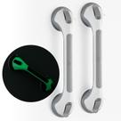 Shower Grab Bar TAILI Glow in The Dark 42,67 cm, pacote com 2 unidades, cinza