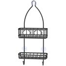 Shower Head Caddy Organizer Simple Houseware Black Steel