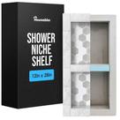 Shower Niche Houseables, pronto para azulejos, armazenamento de banheiro de 30x70cm