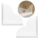 Shower Splash Guards Heebabeys Tub Splash Guard, pacote com 2 Shower Splash Guards Heebabeys Tub Splash Guard, pacote com 2