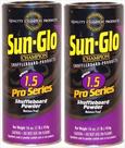 Shuffleboard Powder Wax Sun-Glo, pacote duplo de 1,5 velocidades, 454g