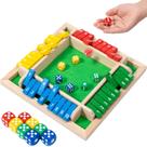 Shut The Box Game Ineariu de madeira para 4 jogadores para festas