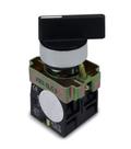 SIBRATEC BOTÃO CHAVE SELETORA METALICA BJ53 COM 3 POSIÇÕES Com Retorno 2NA MANOPLA CURTA SIBRATEC BOTÃO CHAVE SELETORA METALICA BJ53 COM 3 POSIÇÕES Com Retorno 2NA MANOPLA CURTA