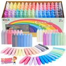 Sidewalk Chalk UZLU 90 unidades de 30 cores em forma de cone para crianças