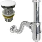 Sifão Copo Cromado Metal 1 ¼ Ajustável E Válvula Click Inox 40mm Tampa Cerâmica Branca Ralo Pia Lavatório Cuba Aparente Tubo Adaptável Kit Banheiro Sifão Copo Cromado Metal 1 ¼ Ajustável E Válvula Click Inox 40mm Tampa Cerâmica Branca Ralo Pia Lavatório Cuba Aparente Tubo Adaptável Kit Banheiro