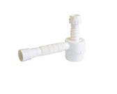 Sifão Copo Fere Sanfonado Branco Pvc - Resistente a Água Quente