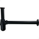 Sifao Copo Metal Preto Fosco Universal Para Pia Suspensa Banheiro Cuba Esculpida Copo Aparente 30mm e 40mm