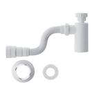 Sifão Copo Sanfonado Para Lavatório 55CM Blukit Branco Sifão Copo Sanfonado Para Lavatório 55CM Blukit Branco