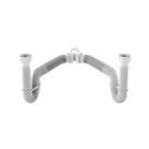 Sifão Duplo Sanfonado Extensível Censi 72cm Branco
