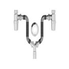 Sifão Extensivel Duplo Com Copo Sifonado Cromado Censi 7178