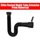Sifão Flexível Blukit Tubo Extensivo Preto Universal Sifão Flexível Blukit Tubo Extensivo Preto Universal